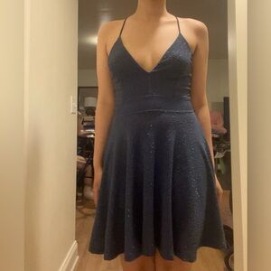 Elegant Navy Blue Dress